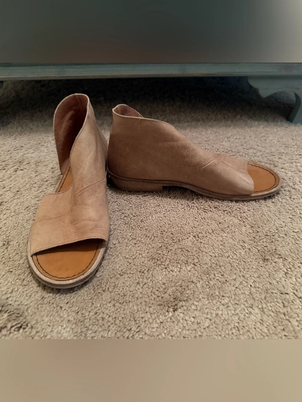 Free People Desoto tan 37.5 7.5 Sandals shoes Brown $178 Anthropologie
